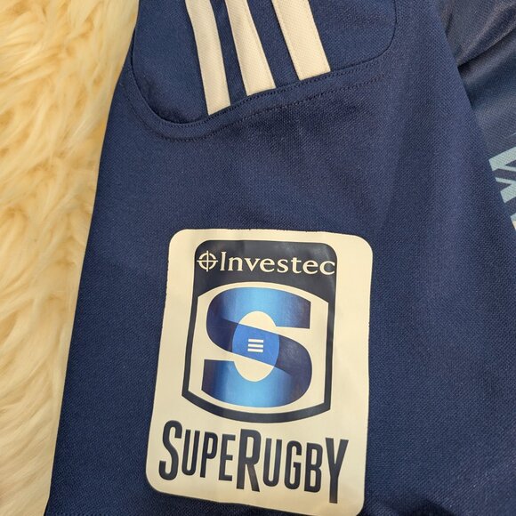 Adidas Men's Auckland (New Zealand) Blues Super Rugby 2013-14 Jersey Size 3XL - Picture 10 of 12